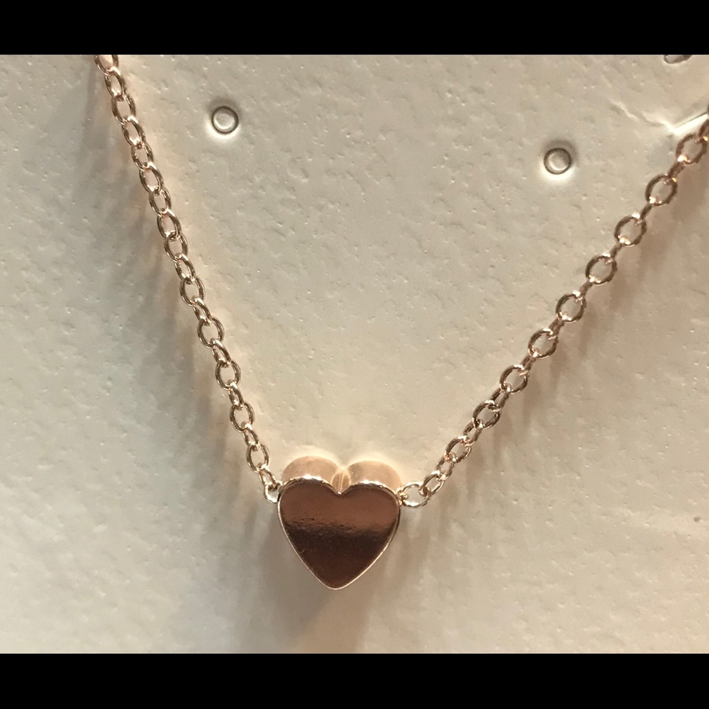Shiny Rose Gold Plated Charles Pendant Necklace